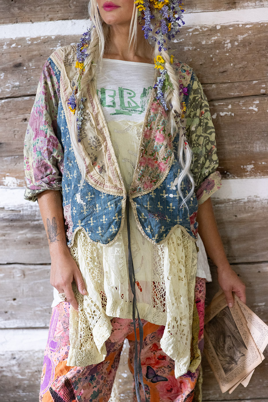 Magnolia Pearl Jacket 980 Kalamkari Andhra Jacket