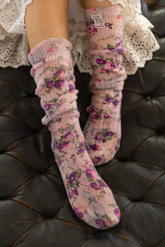 Magnolia Pearl 076 Floral OTK Big Dipper Socks