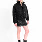 Black Textured Puffer