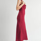 Sweet Treat Cowl Neck Red Dress