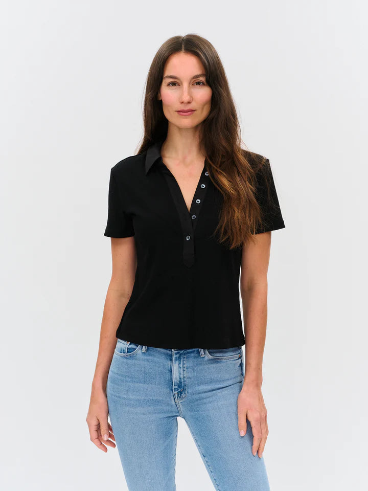 Simone Ribbed Polo
