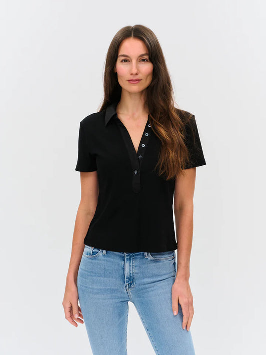 Simone Ribbed Polo