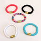 Colorful rubber bracelets