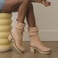 Nude slouch boot