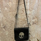 large leather skull bag