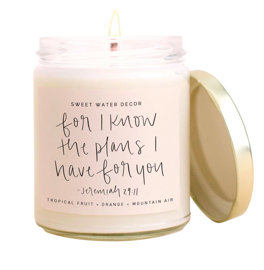 Jeremiah 29:11 Soy Candle