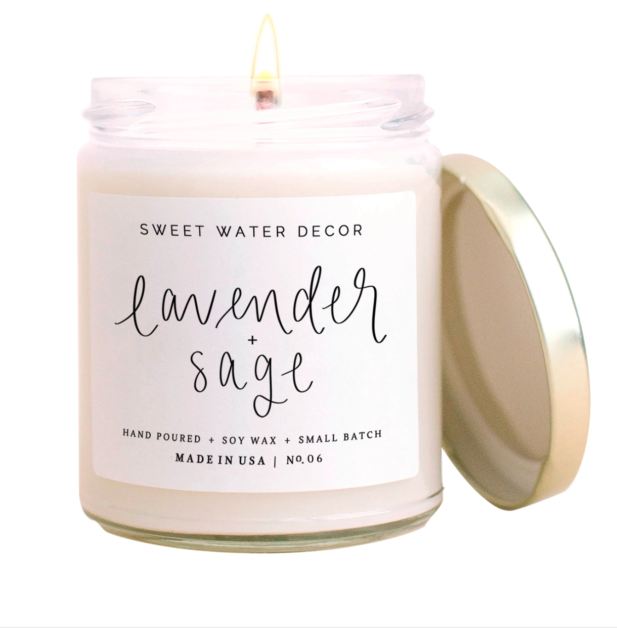 Lavender + Sage Soy Candle 9 Ounce