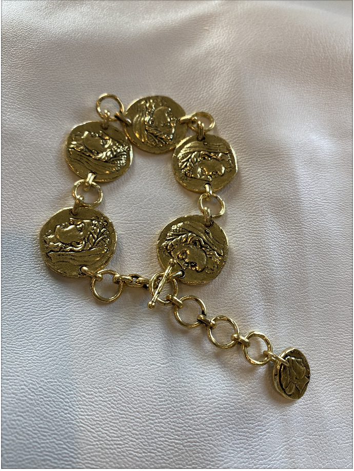 Small Roman Coin Bracelet