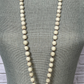 White Natural Magnesite Hand Knotted Necklace
