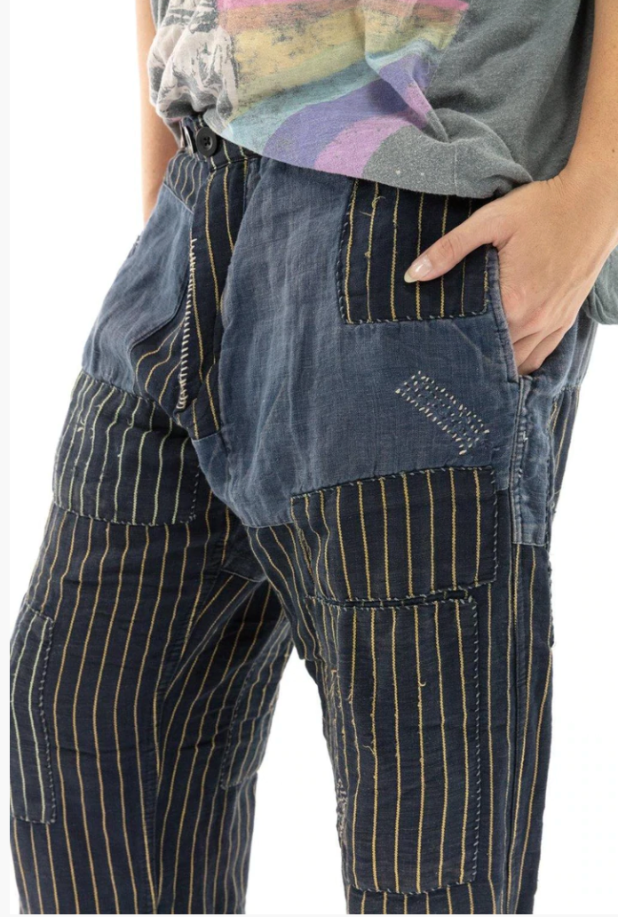 Magnolia Pearl 264 Lilou Trousers Pinstripe