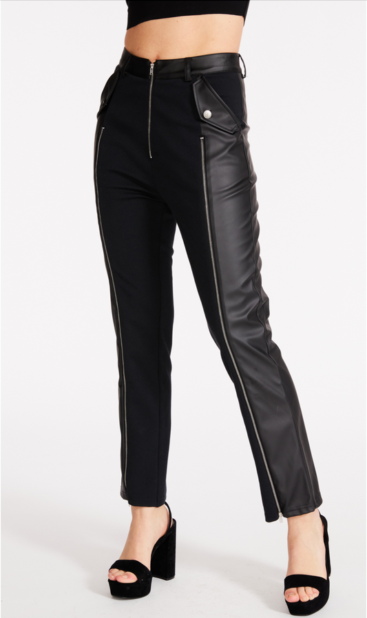 Steve Madden Carson High Waisted Faux Leather Pants