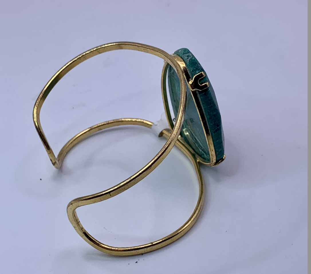 Green Adventurine Bangle Bracelet