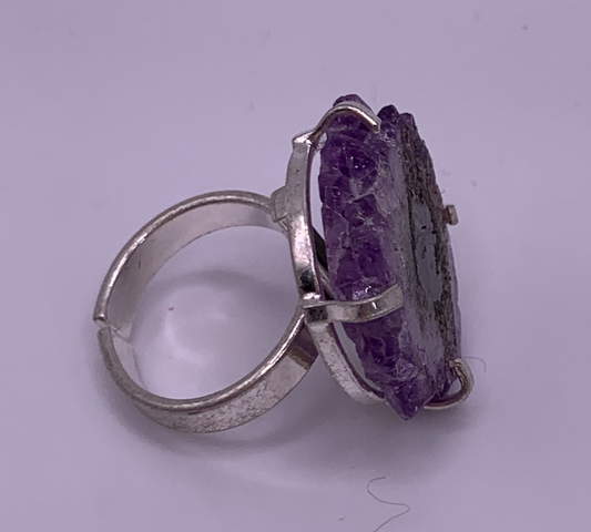 Amethyst Stalactite Ring