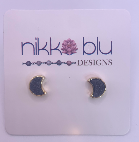 Moon Gemstone Earrings