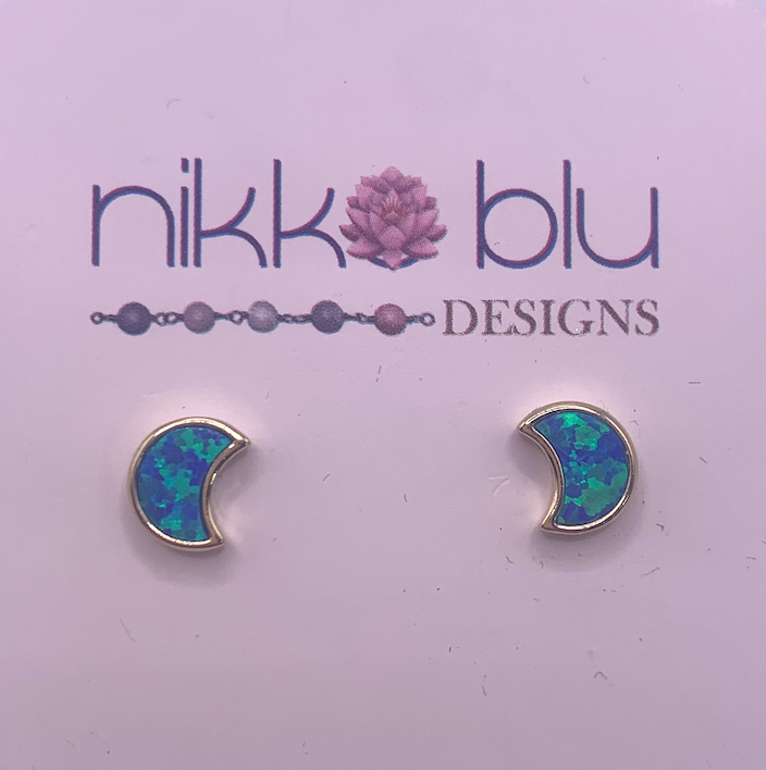 Moon Gemstone Earrings