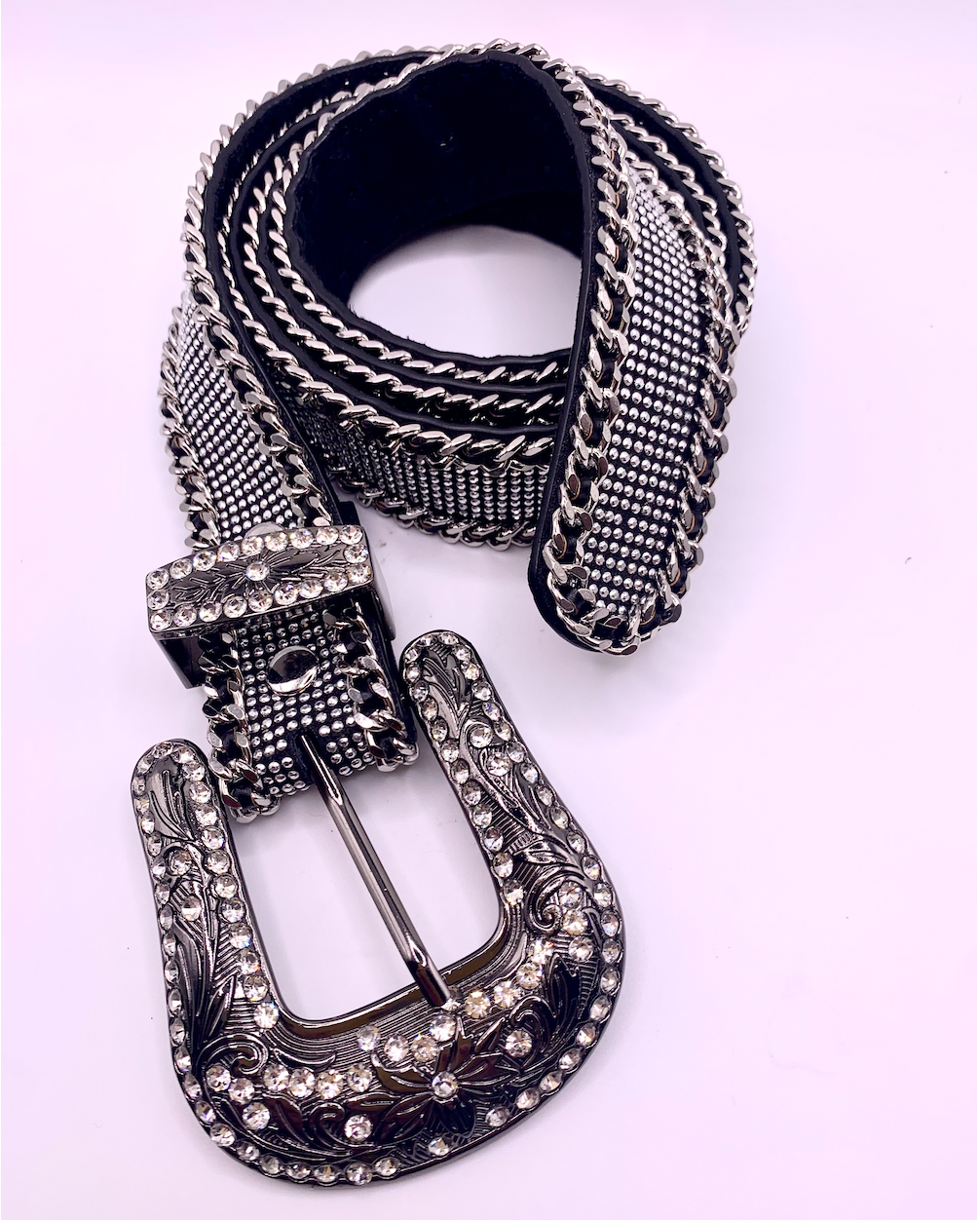 Chain Mesh Leather Belts