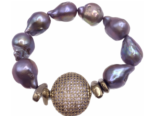 Twilight Baroque Pearl Bracelet