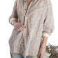 Magnolia Pearl 943 Boyfriend Shirt Accent Floraision