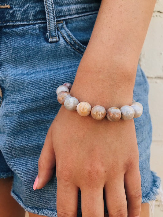 Crazy Lace Agate Bracelet