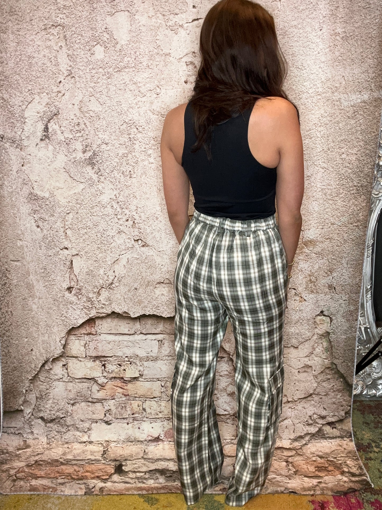 Plaid Cargo Pant