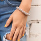 Fog Grey Crystal Bracelet // Large
